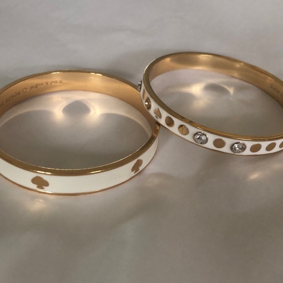 kate spade Jewelry - KATE SPADE “spot the spade” bangle bracelets (2)